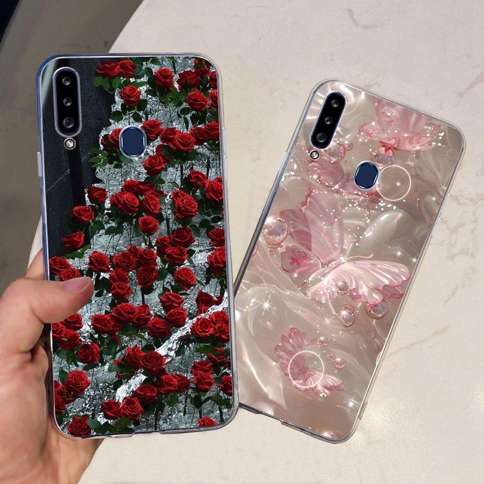 For Samsung Galaxy A20s A20 A20e Case Back Cover Cartoon Cool Style Animals Girly Soft TPU Silicone Bumper A202F A205F A207F