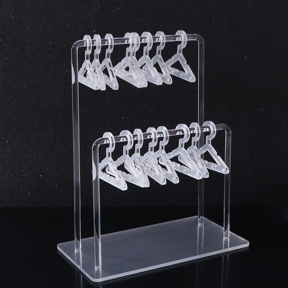 Jewelry Organizer Dangle Earrings Display Racks Clothes Hanger Ear Studs Stand  Desktop Display