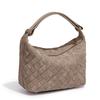 Textured Soft Leather Hand-Woven Bag, Personalized Versatile Hand-Carried Lunch Box Bag, High-End Casual Single Shoulder Underarm Women'S Bag