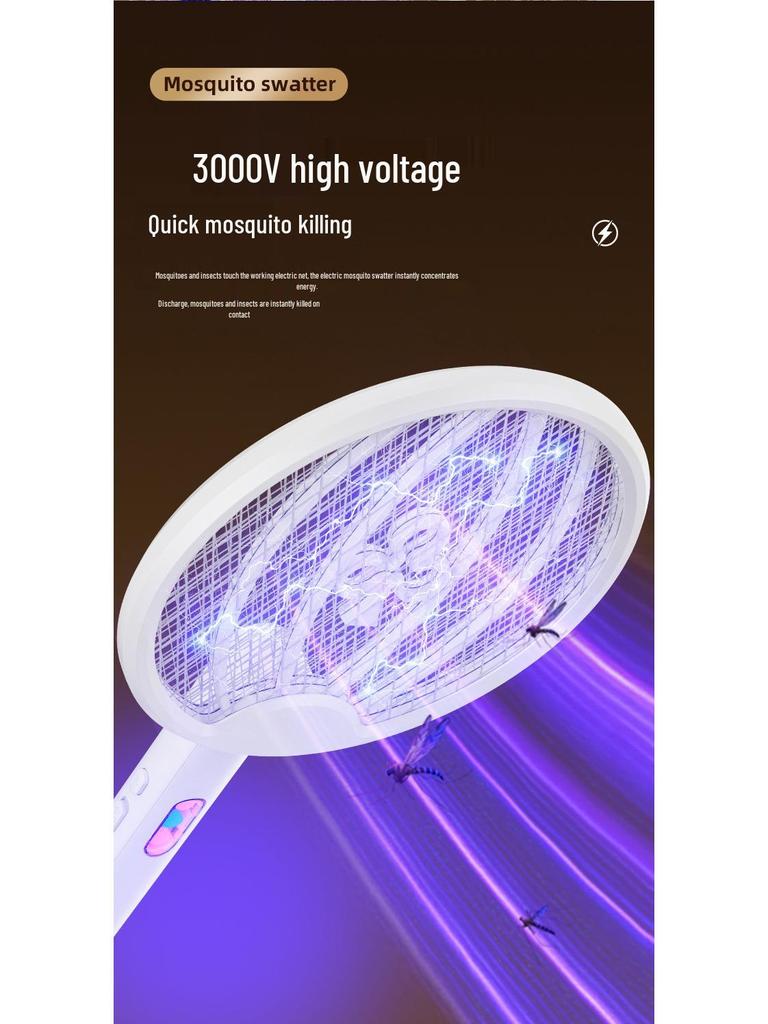 Rechargeable Foldable Electric Mosquito Swatter & Killer Lamp
