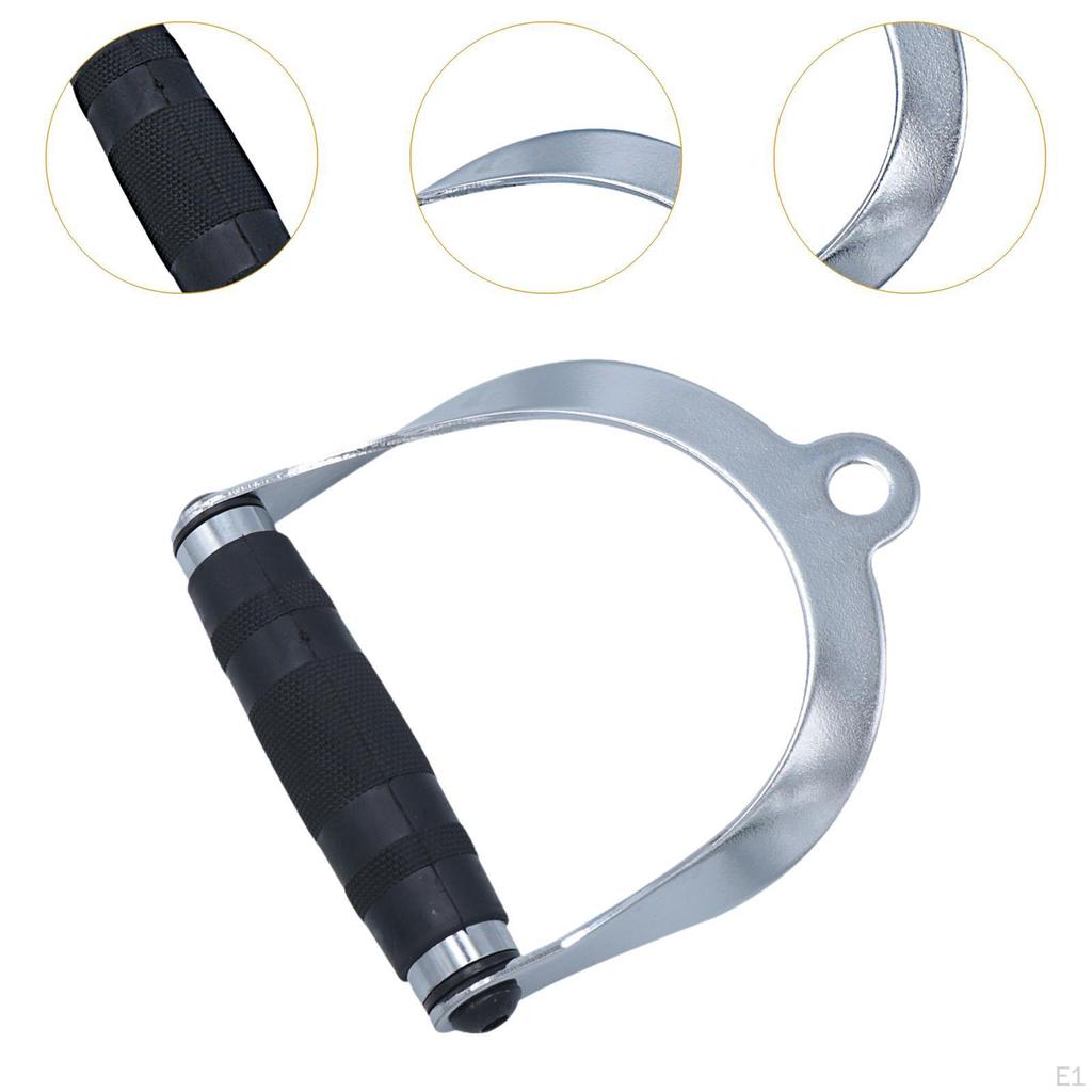 D Handle Cable Attachment Single Row Multipurpose LAT Pull Down Bar for Seated Rowing