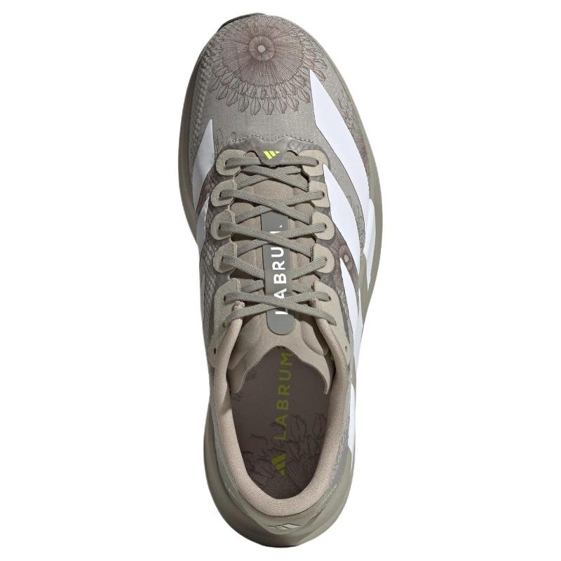 adidas × LABRUM Adizero Evo SL Men's Comfortable Elevated Running Shoes Sesame Cloud White KJ6255