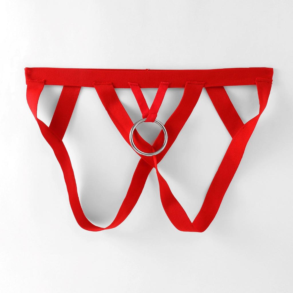 Cookring Underwear Crotchless Jockstrap Thong Men Lingerie Open Butt Sissy Panties  String Homme Bikini Briefs Gay Underwear