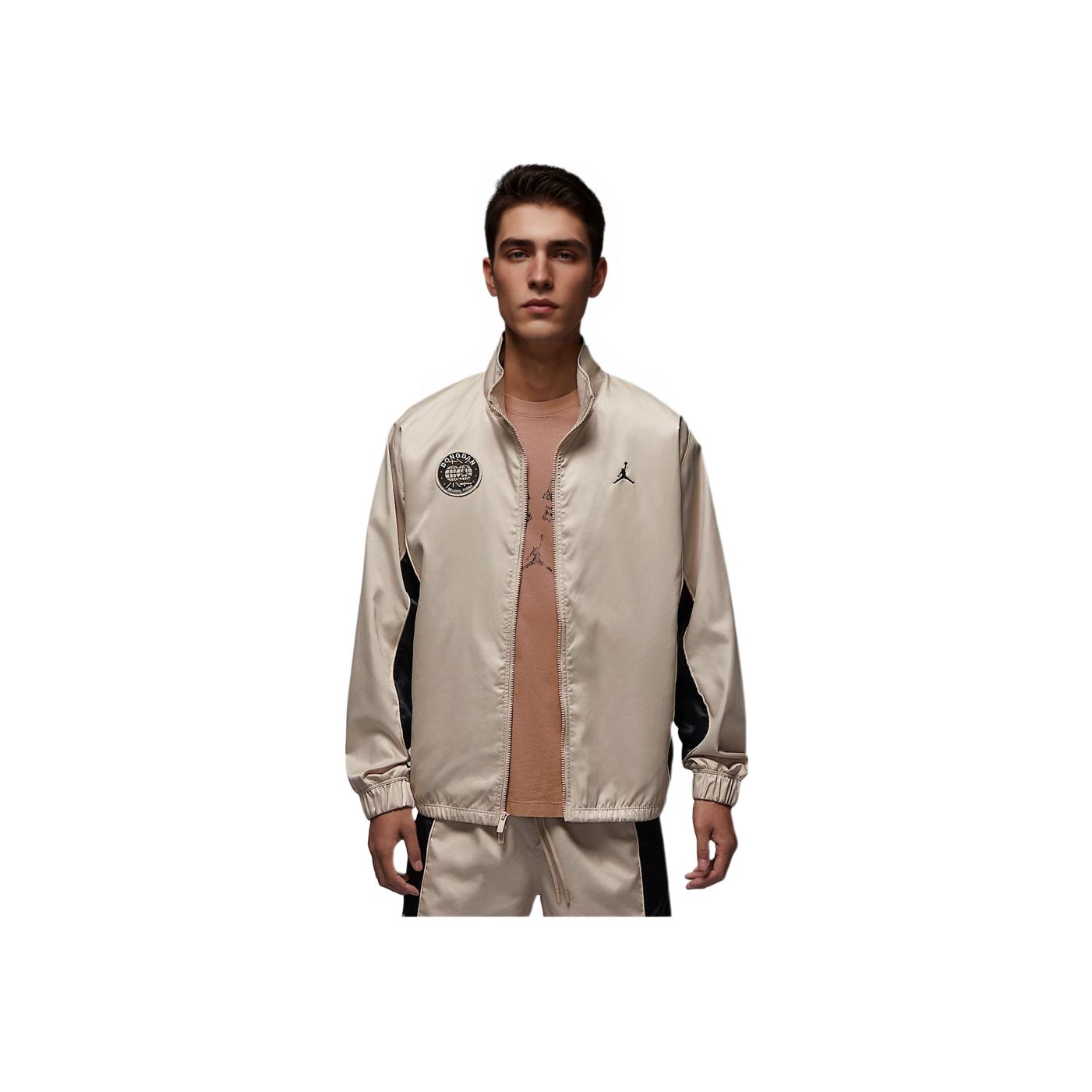 

Jordan Спорт Дундан Мода Простой Универсальный Куртка-стойка Мужские Куртки Бежевый HV1253-140 S
