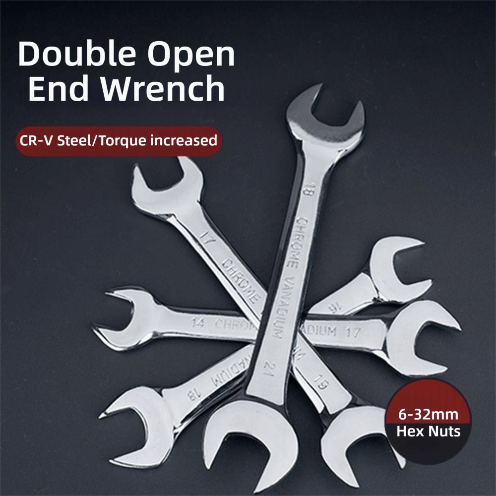 Hex Nuts Open End Wrench 6-32mm Combination Wrench Set New Double Head Wrench