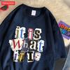 Fashion Cotton WomenS TShirts It Is What Funny Letter Printing Tops Oversize ONeck Soft Short Sleeve Summer Female Clothes