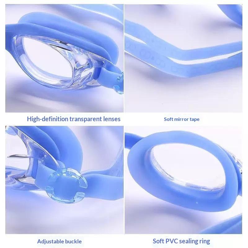 1 Pieza Gafas de Natación Impermeables Antivaho Ajustables, Gafas de Natación de Marco Pequeño, Adecuadas Para Natación y Buceo