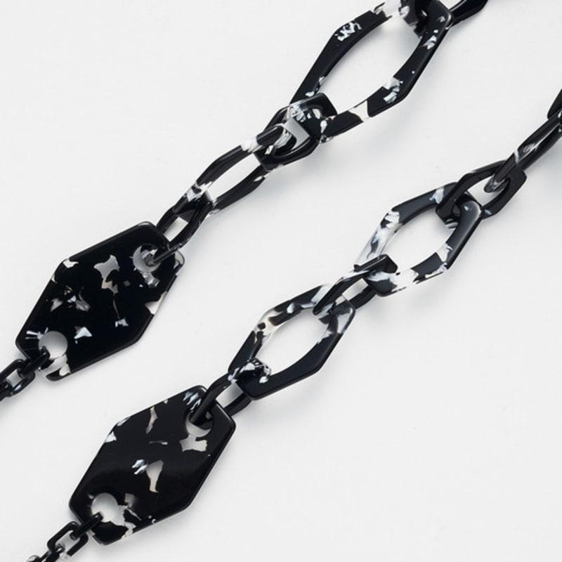 SPRING STRINGS ACETATE CH L Geo _ Black White