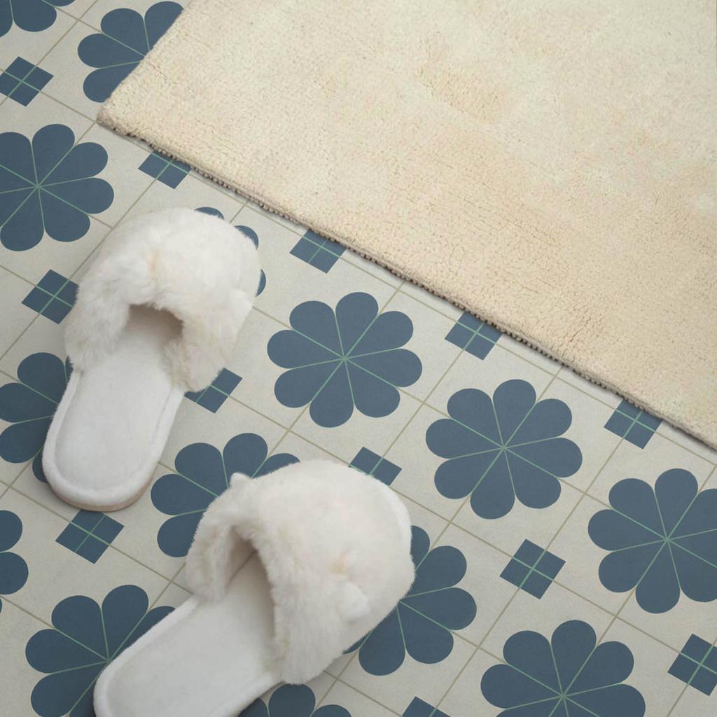 Self-Adhesive Panel With Print - Perfect For The Kitchen 100x50 Cm Floral Checkered Pattern
