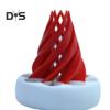 3D Printed Spiral Cone Toy Impossible Christmas Tree Passthrough Sculpture Vortex Thread Illusion Stress Relief Kids Adults Mini Spiral Santa Hat