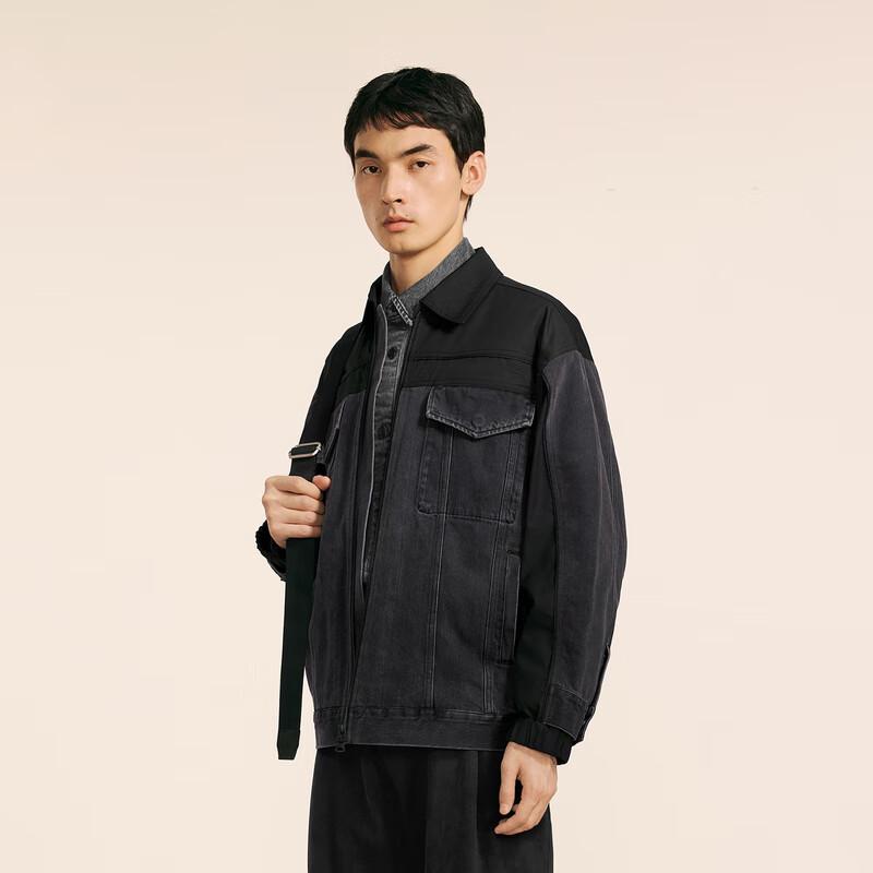 CROQUIS Men's 2024 Autumn Loose Fit Lapel Long Sleeve Jacket