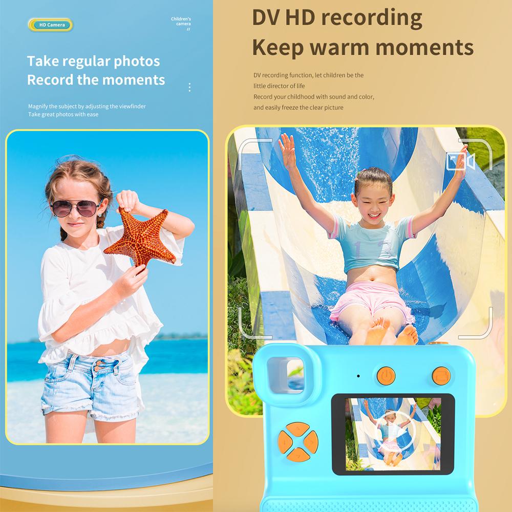 Imprimare Camera Pentru Copii Copii Camera Instantanee 1080P HD Video Digital Camera Foto Hârtie Jucărie Copii Pentru Cadou de Crăciun