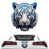 Car Stickers and Decals, Car Decoration Stickers - Blue Flower Porcelain New Tiger Head