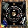 Paño de Altar de Tarot de Franela Cuadrado Almohadilla para Juego de Mesa Almohadilla para Oráculos Astrológicos Cubremesa Alfombrilla para Cartas Mantel para Adivinaciones