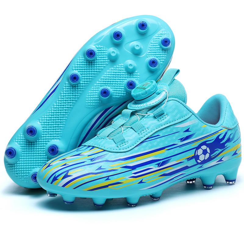 2026 Kids Soccer Football Boots FG Cleats Unisex School Training Non-Slip Breathable Outdoor Athletic Shoes for Boys Girls