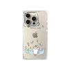 Clear Square Back Tube Case Protection For iPhone 14 Pro Max 13 16 ProMax 12 15 Plus 11 Rowing Cat Pattern