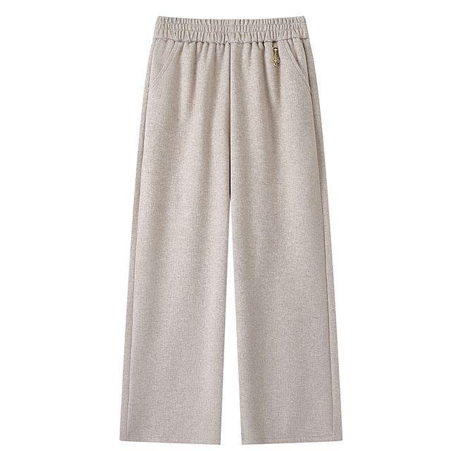 

Plus Size Autumn/Winter Velvet Wide-Leg Pants for Middle-Aged and Elderly Women XL (Recommended 85-105 jin)