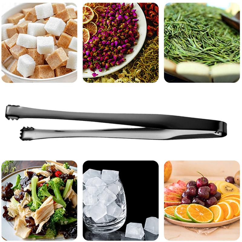 Eier-Chalazae-Entferner 15 cm Edelstahl Küchen-Lebensmittelzange Rutschfester Eisclip Steak-Salat-Klemme Kochen BBQ-Pinzette Gadget