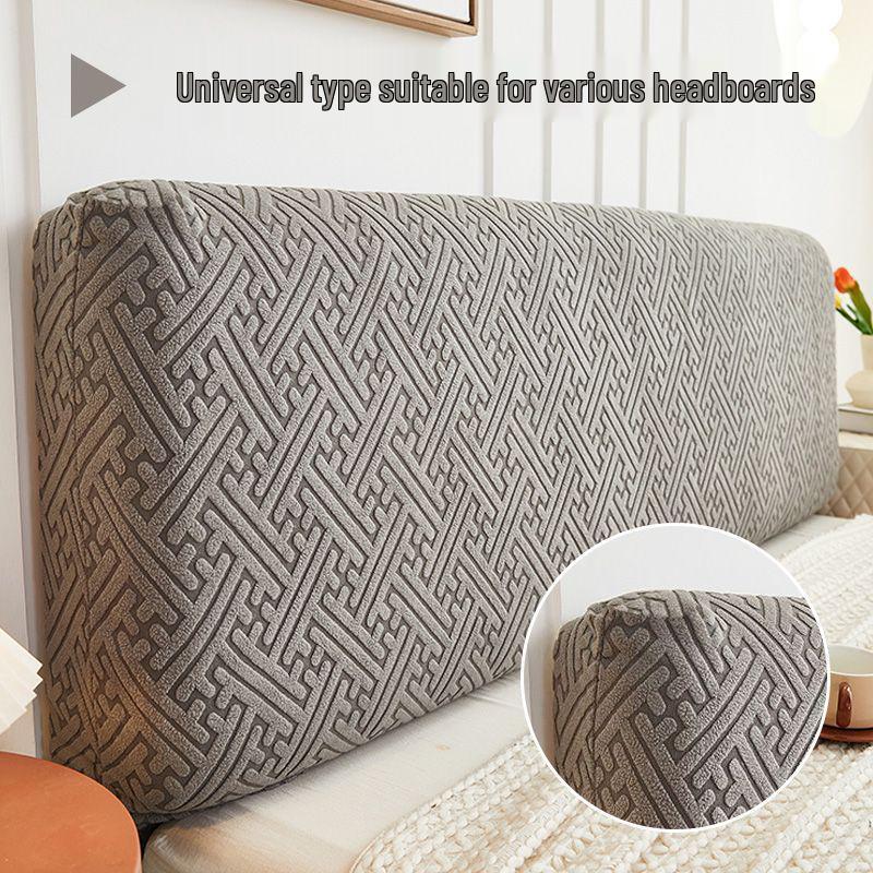 All-Season High-Elastic Jacquard Bed Head Cover – Universal Soft, Dustproof, Irregular Shape Cover-Up