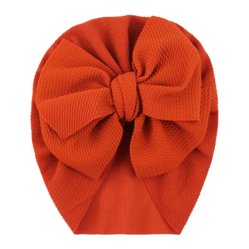 Czapka dla niemowląt Duża kokarda Czapka dla niemowląt, dziewczynek, chłopców, jednolity kolor, turban, kokarda, opaska na głowę, czapeczka dla dzieci, akcesoria do fotografii noworodkowej