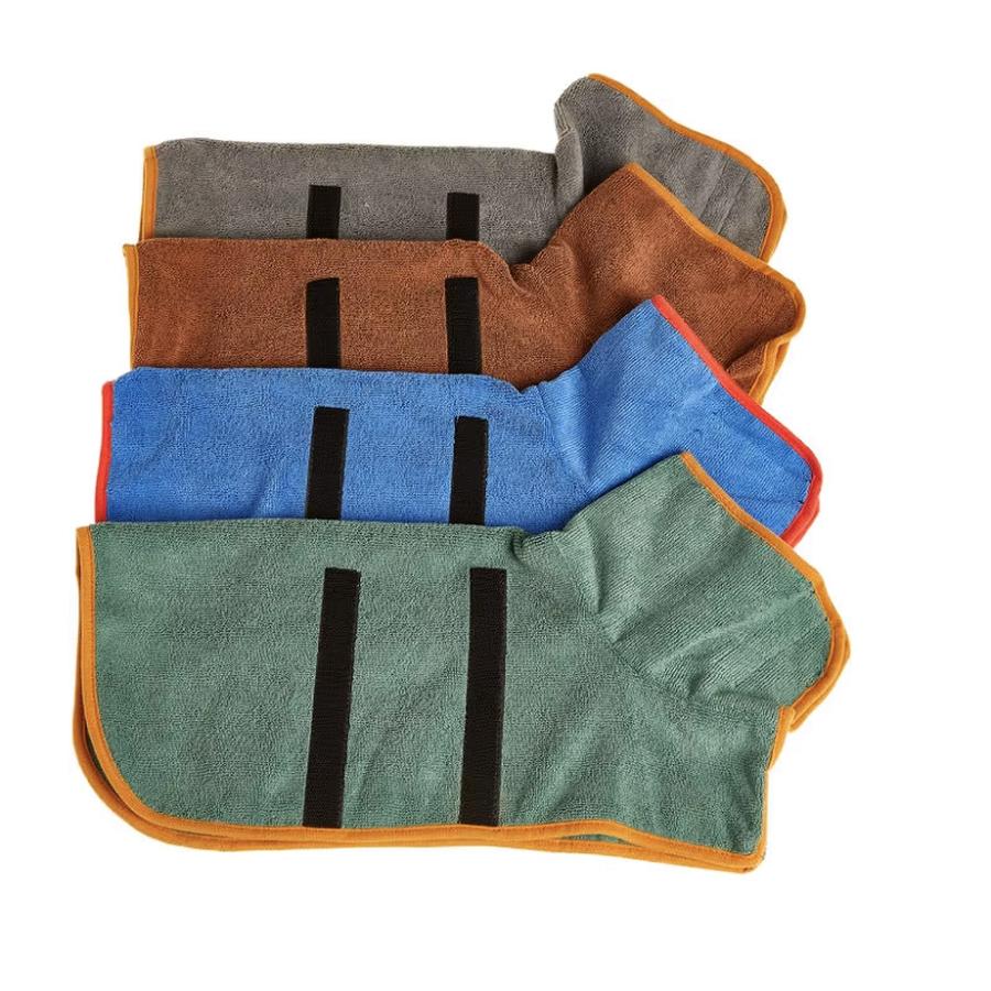 New Large Dog Bathrobe, Full Body Pet Towel for Drying, Quick-Dry Breathable Fleece Robe for Dogs in All Seasons