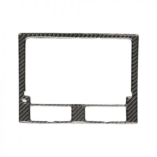 Real Carbon Fiber Center Console Navigation Frame Cover For Porsche Macan 14-21