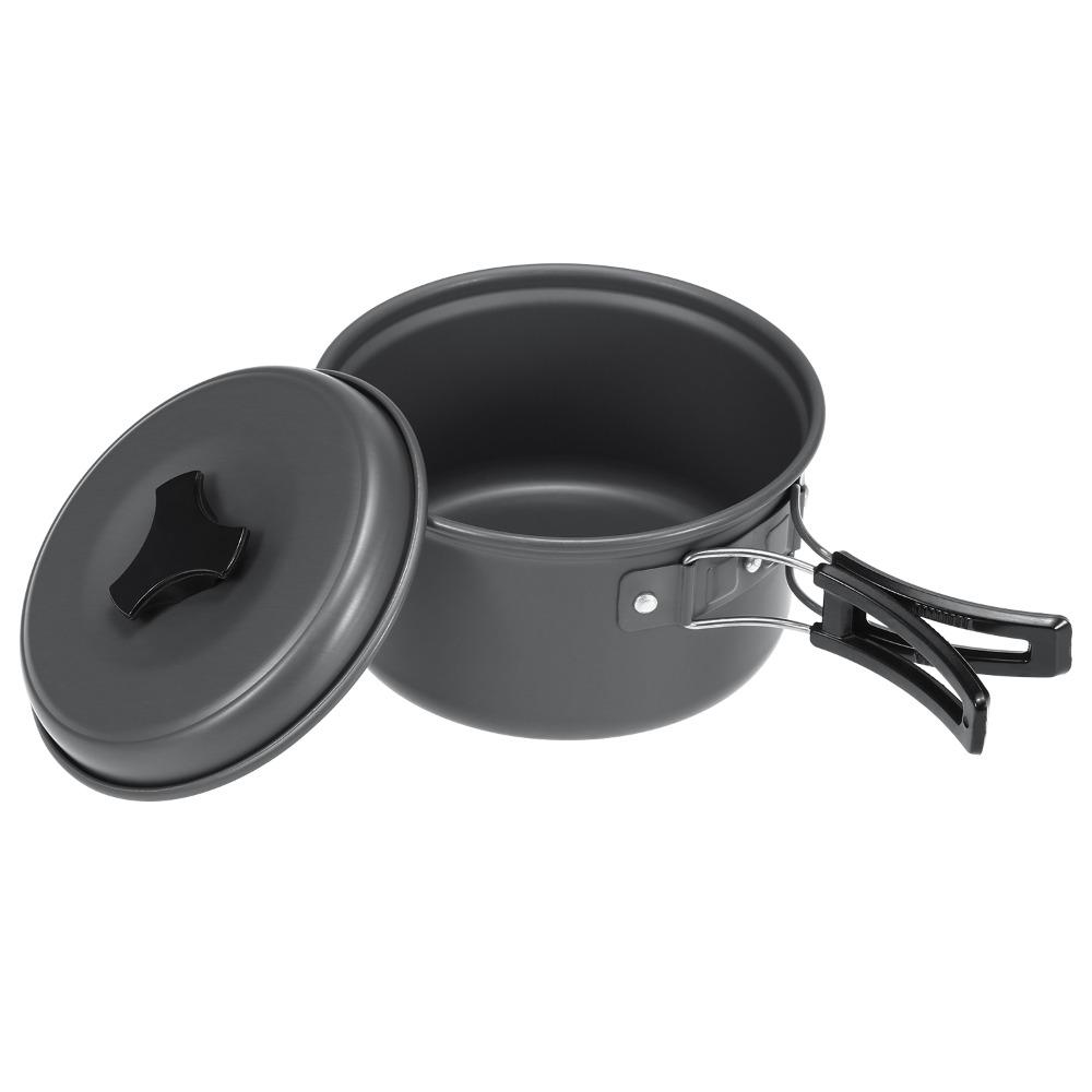 Leichtes Essgeschirr Stapelbar Outdoor Kochgeschirr Langlebiges Camping Kochgeschirr Set Wandern