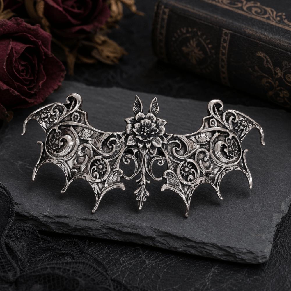 Hollow Pattern Halloween Hair Clip Gothic Style Hair Accessories Trendy Hairpin Birthday Gift