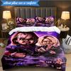 Chucky's Halloween Horror 3pcs K-pop Music Group Bedding set,Ideal for Bedroom, Dormitory,Including Duvet Cover And 2pcs Pillowcases,Fan Gifts