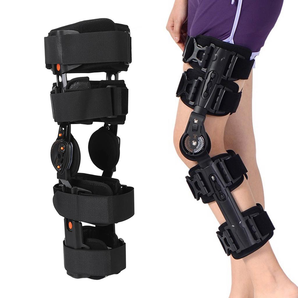 Adjustable Knee Stabilizer Hinged Fixation Sponge Lining Orthosis Immobilizer Protector