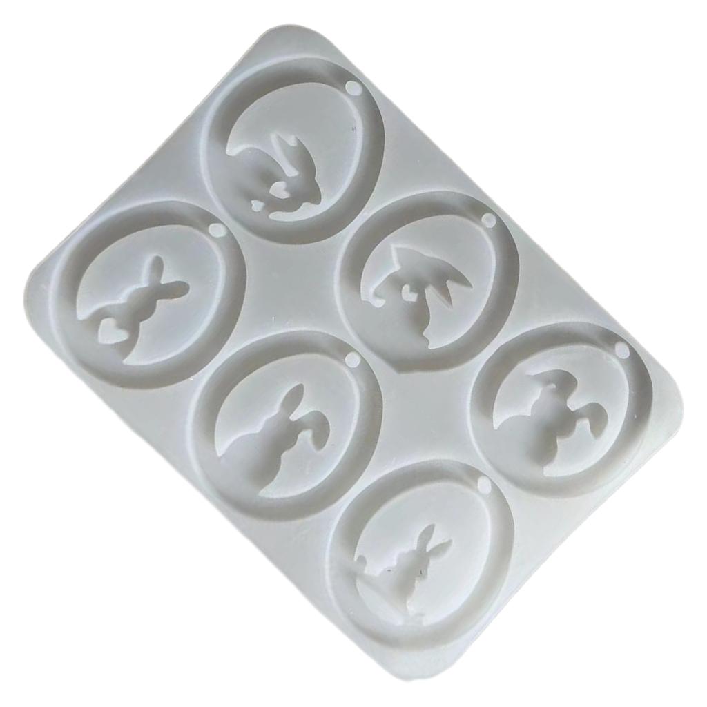 Handmade Crystal Animal Pendants Resin Mold Flexible Silicone Mold for Crafters Unique Resin Crafts Creating Mold