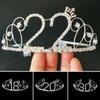Women 16 -100year Birthday Party Princess Crystal Rhinestone Hair Tiara Stu Wedding Bridal Crown Headband Hair Accessories