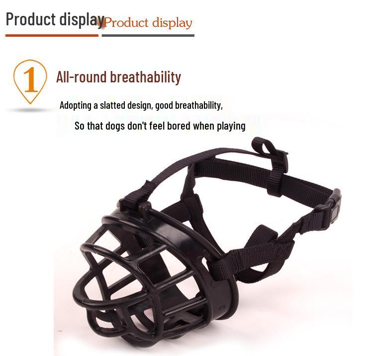 Adjustable Silicone Anti-Bite Dog Training Muzzle