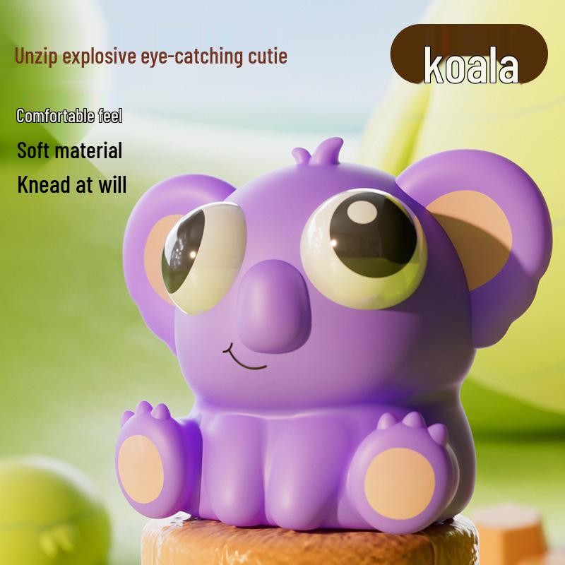Creative Bubble-Blowing Pinchable Decompression Toy Doll for Students and Kids