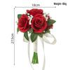 Korean Style White Artificial Bridal Bouquet for Creative Western Weddings