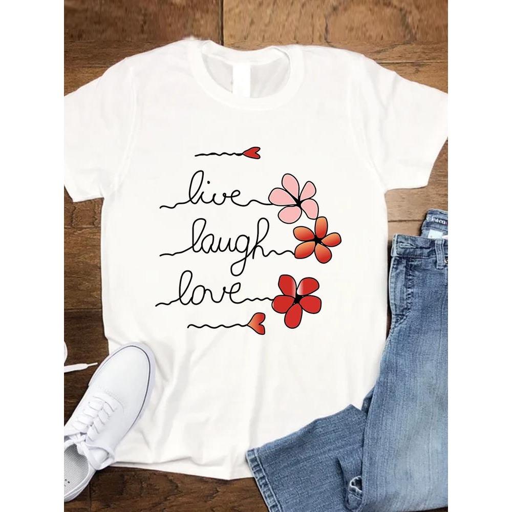 Leopard Love Trend 90s Women Fashion Clothing Tee Top Casual Short Sleeve Tshirts Graphic T-shirts T Female Cartoon Lady Clothes