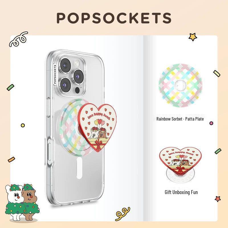 Adventure Diary Telescopic Magnetic Phone Holder - Stick-out Tongue Puppy Design