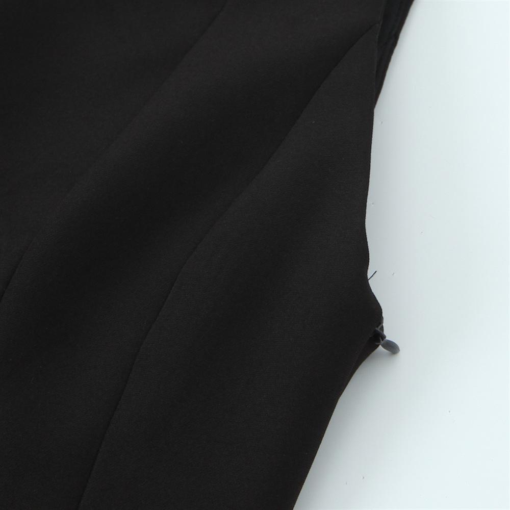 2025 Spring Women's Slim Fit Vest Top with Bow Accent Hem