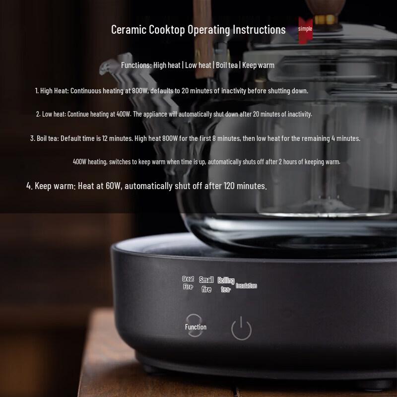 Qiwei Mini Electric Ceramic Tea Heater