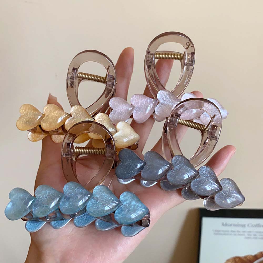 

Акриловая заколка в виде когтя в форме сердца, заколка в виде акулы, заколка для волос в форме краба, Y2K, заколка для волос в виде сердца в форме сердца, вечеринка