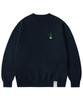 GRAVER [Unisex] Drawing Cactus Embroidery Sweatshirt_Navy