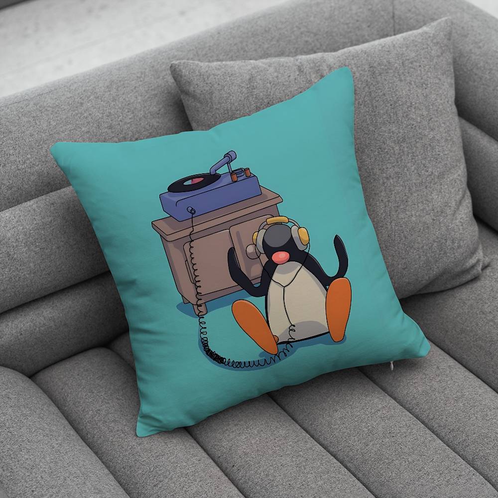 Penguin PPingu Pillow Case Pillowcase Home Sofa Cushions Car Cushions Pillowcover Office Pillowshell Pillow