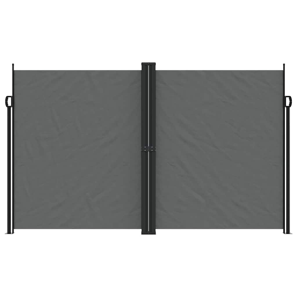 Einziehbare Seitenmarkise Anthrazit 200 x 600 cm