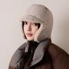 New women's Lei Feng hat, fleece, thickened cold-proof and warm ear protection hat, showing face, small winter hat manufacturer