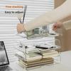Clear Acrylic Desktop File and Book Rack