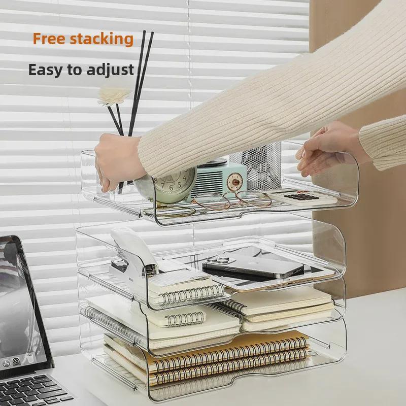 Ștergeți fișierul de desktop acrilic și suportul pentru cărți