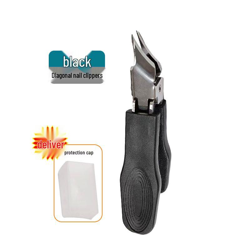 Anti-Splash Angled Mouth Nail Clippers – Large Opening Manicure Tool