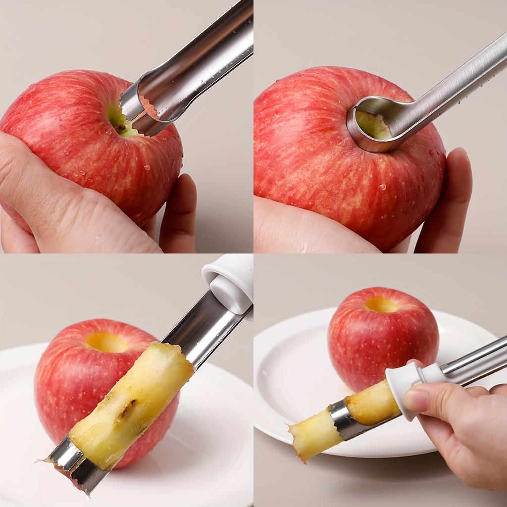 1pc Stainless Steel Apple Corer and Peeler - Dual-Function Fruit Pitter, Ideal for Core Removal and Fruit Separation