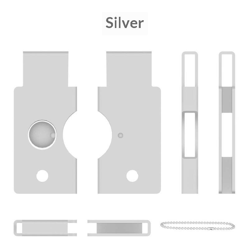 Metal Protective Case For Yubikey 5C Nfc Drop-Proof Security Key Cover Shell With Chain Durable Metal Housing For Travel Office