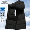Men's Winter Down Vest with Detachable Hood by Snow Flying